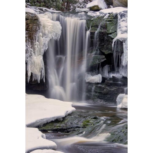 West Virginia, Blackwater Falls Frozen waterfall